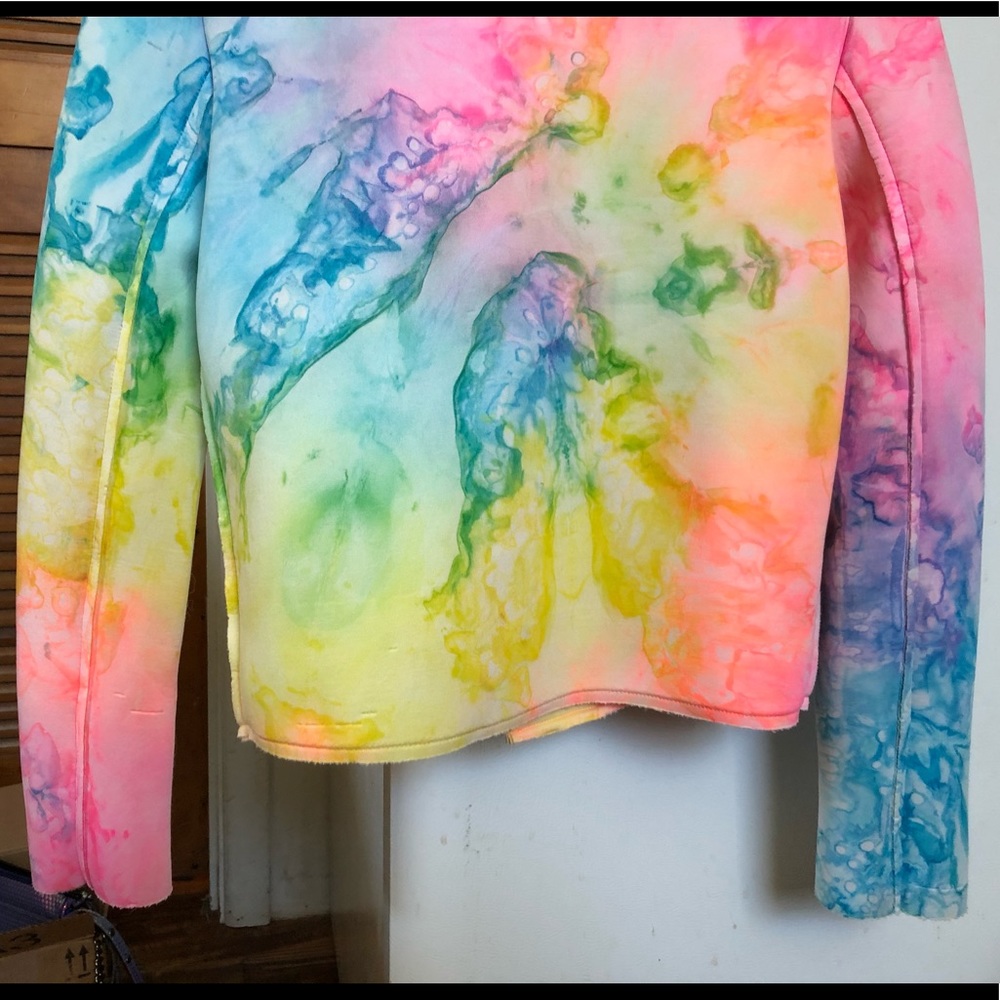 NWOT UNIF Ltd Edition Multicolored Tie Dye Jacket - Picture 11 of 11